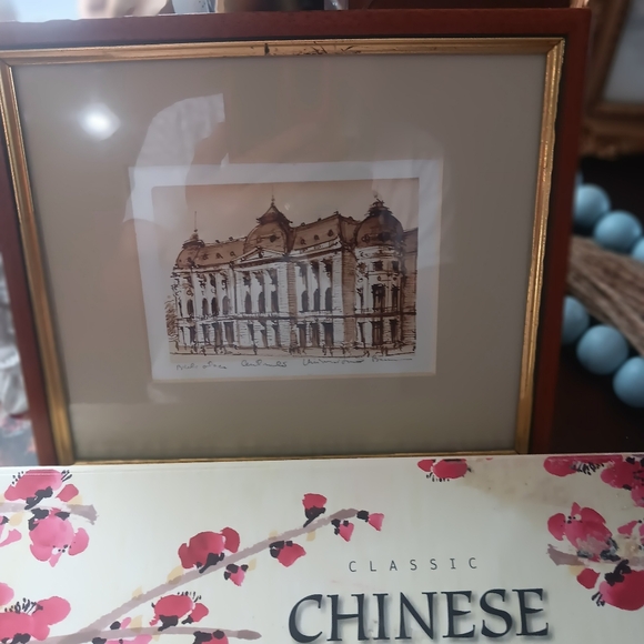 Pair Matted & Framed Victorian Europe Architecture Prints - Picture 6 of 8